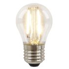 Lâmpada de filamento LED E27 Olucia Melchis, P45, 2W, 2700K, dimerizável