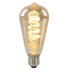 Lâmpada LED Edison E27 Olucia dimerizável Tuelo, âmbar, 4W, 2200K