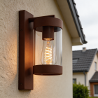 Candeeiro para exterior cor de ferrugem moderno, Musa, IP44