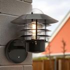 Candeeiro de parede exterior com sensor crepuscular verde de aço inoxidável, Felice, IP44