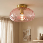 Candeeiro de teto rosa retrô, Diane