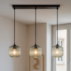 Candeeiro suspenso verde design, Charlois