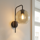Aplique de parede âmbar design, Giada, com interruptor