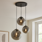 Candeeiro suspenso preto design, Dolf