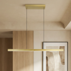 Candeeiro suspenso latão moderno, Iwan, 18W, LED 2700K