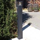 Candeeiro para exterior preto moderno, Sanel, IP44