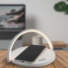 Candeeiro de mesa branco de plástico, Erhan, 2W, LED 3000K, com interruptor