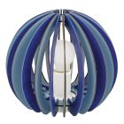Candeeiro de mesa quarto infantil azul de madeira, Babette