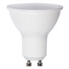 Lâmpada LED GU10 4,7W, 3000K, com sensor crepuscular.