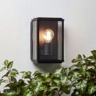 Candeeiro para exterior preto industrial, Jaeva, IP44