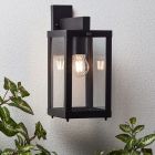 Candeeiro para exterior preto industrial, Jaeva, IP44