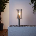 Candeeiro para exterior cromo de metal, Shamayra, IP44