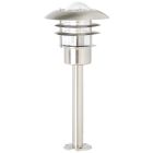 Candeeiro para exterior cromo de metal, Ajlina, IP44