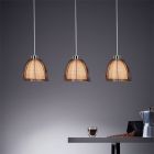 Candeeiro suspenso bronze moderno, Amela