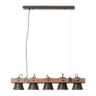 Candeeiro suspenso preto industrial, Audrey