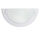 Aplique de parede branco de vidro, Angely