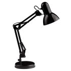 Candeeiro de secretaria preto industrial, Naline, com interruptor