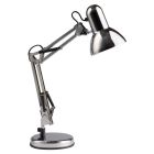 Candeeiro de secretaria cromo industrial, Naline, com interruptor