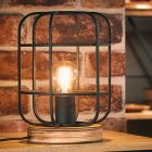 Candeeiro de mesa preto industrial, Taede