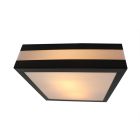 Candeeiro para exterior antracite de plástico, Tosca, IP44