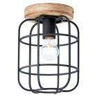 Candeeiro de teto preto industrial, Taede