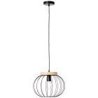 Candeeiro suspenso preto industrial, Donato