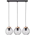 Candeeiro suspenso preto industrial, Donato
