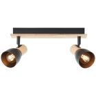 Foco de teto preto rústico, Tyrone