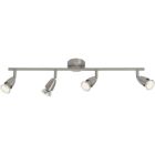 Candeeiro de teto cromo de metal, Keysha, 3W, LED 3000K