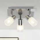 Foco de teto cromo de metal, Blake, 28W, LED 2700K