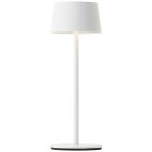 Candeeiro de mesa exterior branco moderno, Petter, 2W, LED 3000K, IP44, regulável em 3 níveis