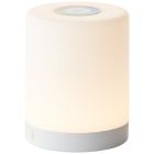 Candeeiro de mesa exterior branco moderno, Maezon, 1W, LED RGBW, IP44, com dimmer tátil