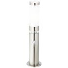 Candeeiro de pé exterior com sensor crepuscular cromo de plástico, Sage, 2W, LED 3000K, IP44