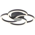 Candeeiro de teto preto design, Somia, 22W, LED 3000K