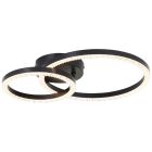Candeeiro de teto preto design, Maladon, 22W, LED 3000K