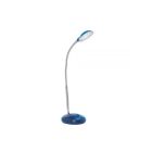 Candeeiro de secretaria azul de plástico, Marenthe, 2W, LED 6000K, com interruptor