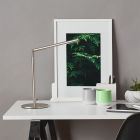 Candeeiro de secretaria cromo design, Krisje, 6W, LED 6400K, com interruptor