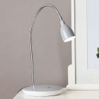 Candeeiro de secretaria cinzento de plástico, Kit, 3W, LED 3000K, com interruptor