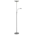 Candeeiro de pé cromo moderno, Elina, 18W, LED 3000K