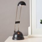 Candeeiro de secretaria preto moderno, Louna, 6W, LED 2700K, com interruptor