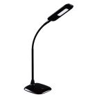 Candeeiro de secretaria preto de plástico, Jenoah, 5W, LED 6000K, com dimmer tátil