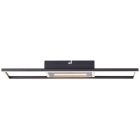 Candeeiro de teto preto design, Wahiba, 24W, LED 3000K