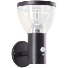 Candeeiro de parede exterior solar preto moderno, Saar, 3W, LED 3000K, IP44