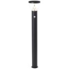 Candeeiro de pé exterior solar preto moderno, Saar, 3W, LED 3000K, IP44