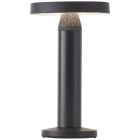 Candeeiro de mesa recarregável preto de metal, Kubilay, 2W, LED 4000K, IP44, com interruptor