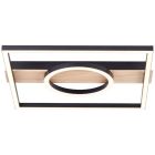 Plafon castanho design, Konrad, 20W, LED 3000K