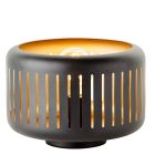 Candeeiro de mesa preto industrial, Veronika, com interruptor