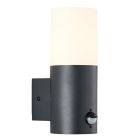 Candeeiro de parede exterior com sensor de movimento antracite moderno, Quenten, IP44