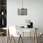 Candeeiro suspenso preto industrial, Sherona