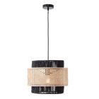 Candeeiro suspenso de rattan bege, Quirien